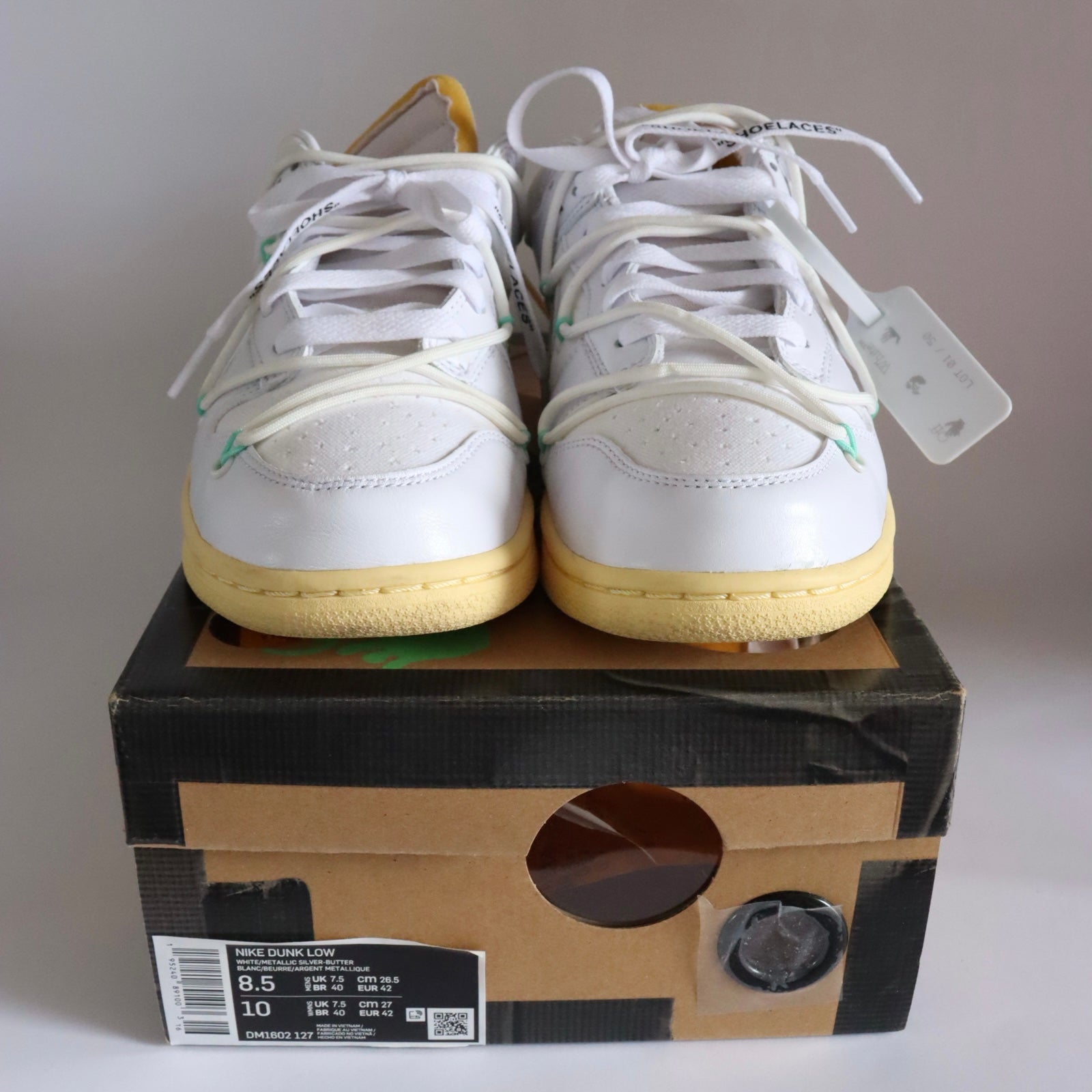 Off-White x Dunk Low 'Lot 01 of 50' DM1602-127