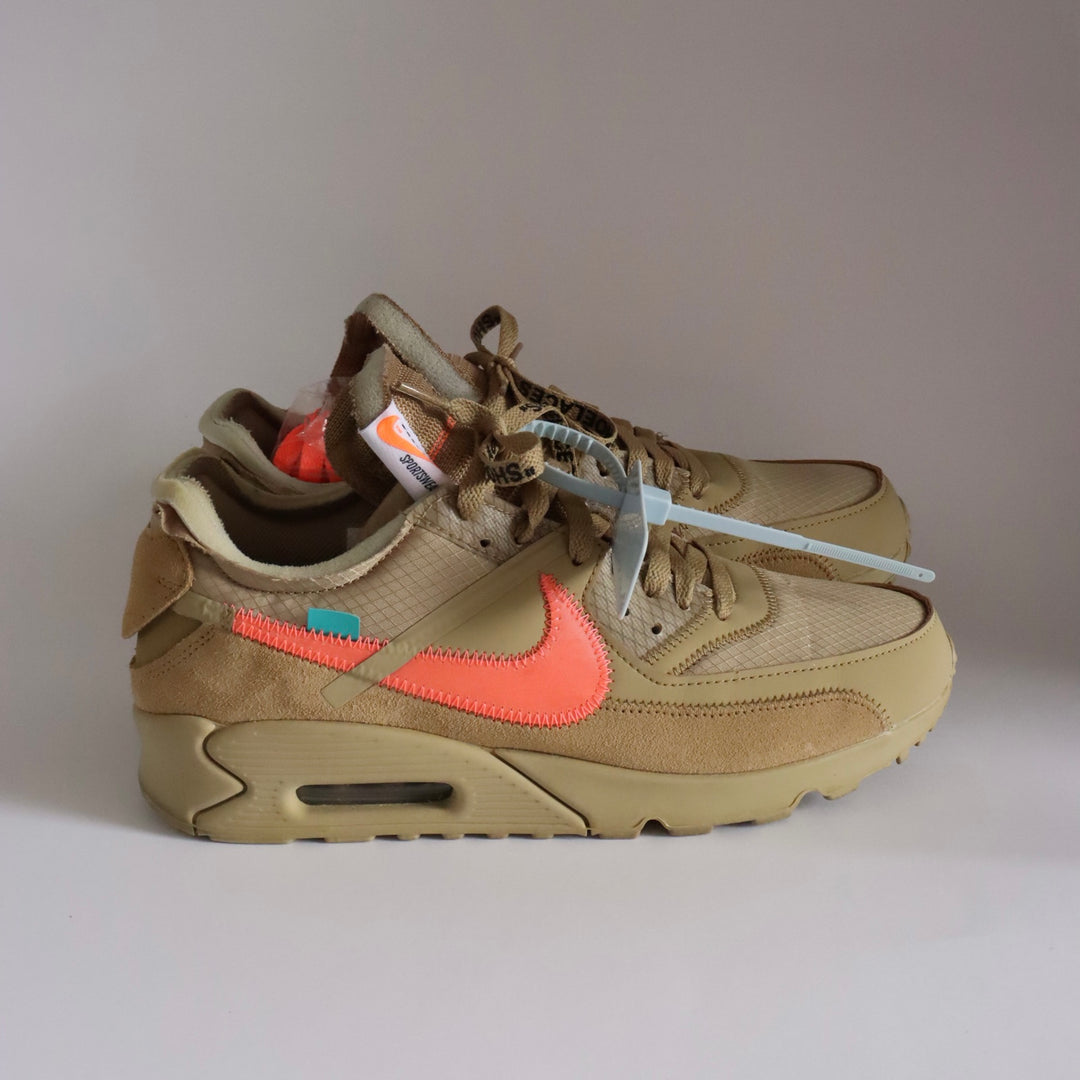 Off White x Nike Air Max 90 Desert Ore VNDS Limited AU